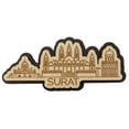 thumbnail image 5 of Printtoo Engraved Wooden Surat India Monuments Fridge Magnet Souvenir Home Decor, 5 of 5