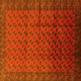 thumbnail image 1 of Ahgly Company Machine Washable Indoor Square Oriental Yellow Industrial Area Rugs, 3' Square, 1 of 4
