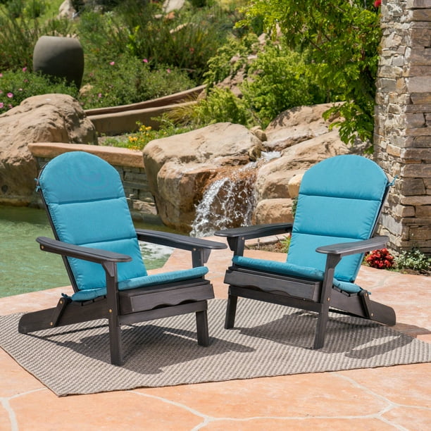 Gavin Outdoor Acacia Wood    Folding Adirondack Chairs with 