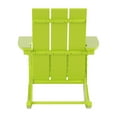 thumbnail image 6 of GARDEN Modern Plastic Outdoor Rocking Chair for Patio Porch, Lime, 6 of 9