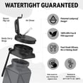 thumbnail image 6 of POPDIGITO 2pcs Collapsible Water Bottles Leakproof Lid –Food-Grade BPA-Free Silicone Travel Bottles –Foldable Water Bottle 610ml for Travel Gym,Hiking,Sports,Camping,Biking School Portable Reusable, 6 of 7