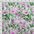 thumbnail image 4 of oneOone Georgette Viscose Fuschia Pink Fabric Florals Diy Clothing Quilting Fabric Print Fabric By Yard 42 Inch Wide, 4 of 6