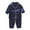 Blue, variant on Utoimkio Toddler Baby Girl Boy Satin Pajamas Set Long Sleeve Button Down Pajama Shirt Tops+Pants Two Piece Sleepwear Outfits