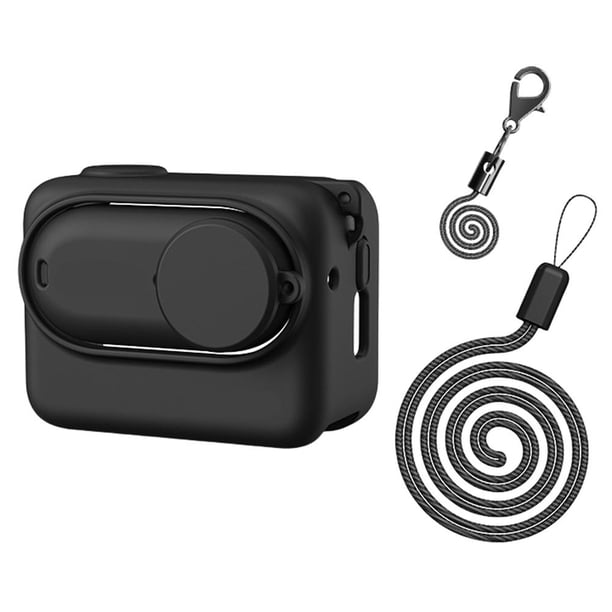 Cámara Funda Cámara Silicona Mini Almacenamiento para Insta360 GO3 (Negro)