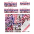 thumbnail image 2 of Curtain Valance for WindowsSummer Mother's Day Purple Floral in Vase Kitchen Valances Rod Pocket Short Curtains,Watercolor Texts on Pink Window Treatment Panel for Living Room Bathroom Bedroom, 2 of 8