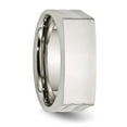thumbnail image 5 of Chisel Stainless Steel Brushed and Polished Signet Ring, 5 of 8