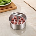 thumbnail image 6 of Meatball Maker Tool, 2PCS Stainless Steel Manual Meatball Making Mold, Quick & Easy Home Cooking Tool for Uniformly Shaped Meatballs, 12 Holes, 6 of 9