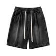 thumbnail image 4 of zfhfof Mens Baggy Jean Shorts Y2k Hip Hop Wide Leg Short Jeans Loose Fit Long Denim Shorts Streetwear, 4 of 8