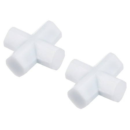 

Uxcell 20mm(0.79 ) Cross Shape PTFE Magnetic Stirrer Mixer Stir Bar White 2 Pack