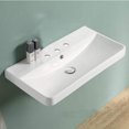 thumbnail image 4 of American Imaginations 23.82-in. W 3H8-in. Ceramic Top Set In White Color - Overflow Drain Incl. AI-30759, 4 of 8