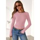 thumbnail image 2 of Remera PRETTYGARDEN 2025 de Punto Acanalado Manga Larga Rosa M, 2 of 8