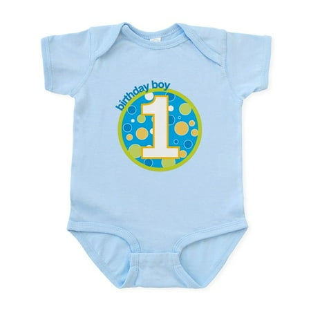 

CafePress - First Birthday Boy T Shirts Infant Bodysuit - Baby Light Bodysuit Size Newborn - 24 Months