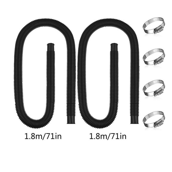 Wadada 1.25" Diameter Pool Pump Replacement Hose for Above Ground Pools, Swimming Pool Replacement Hoses, 59" Long Accessory Pool Hoses for In-tex Filter Pump Saltwater Systems(2 PCS)