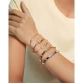 thumbnail image 3 of JewelStop 14K Rose Gold Trilogy .30ct Diamond Clover Bracelet with Push Clasp (with Figure 8) and Polished Finish - 10.20gr, 3 of 5
