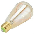 thumbnail image 2 of Bombilla vintage E27 de 4 W, alta transmitancia de luz, filamento espiral flexible, brillo ajustable, luz cálida, bombilla LED., 2 of 14