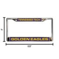 thumbnail image 6 of Tennessee Tech Golden Eagles Chrome Metal Laser Cut License Plate Frame, 6 of 8