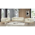thumbnail image 2 of Meridian Furniture Nolita Cream Boucle Fabric Loveseat, 2 of 15