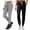 Black & Heather Grey, variant on 2-Pack SPECIAL MAGIC Women's Cotton Tapered Jogger Sweatpants with Drawstring, Rib Cuffs, Soft Stretch Lounge Pants