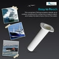 thumbnail image 6 of Marine City 90 Degree White Plastic Flush Mount Fishing Rod Holder 1 PCS, 6 of 7