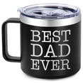 thumbnail image 6 of Custom 14oz Insulated Stainless Steel Coffee Mug with Lid Bulk, Double Wall Vacuum Travel Coffee Cup with Handle, Reusable Metal Tumbler for Camping, Ideal Gifts, 6 of 7