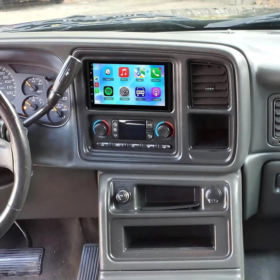 Zcargel 7" Car Stereo Android 13 2 32G for Chevrolet Avalanche Split Screen Steering Wheel Control Bluetooth FM/RDS