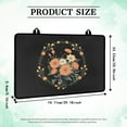 thumbnail image 6 of ZIATUBLE Electric Stove Top Cover Induction Cooktop Mat Anti-Scratch Glass Ceramic Top Stove Cover Protector Polyester Surface Rubber Backing Flat Top Stove Cover, 29 x 21 Inch, Floral Black, 6 of 7
