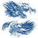 thumbnail image 2 of Etiqueta Engomada Del Tatuaje Las Ángel Animal 2PCS Durable para Hombres Y Mujeres, 2 of 9