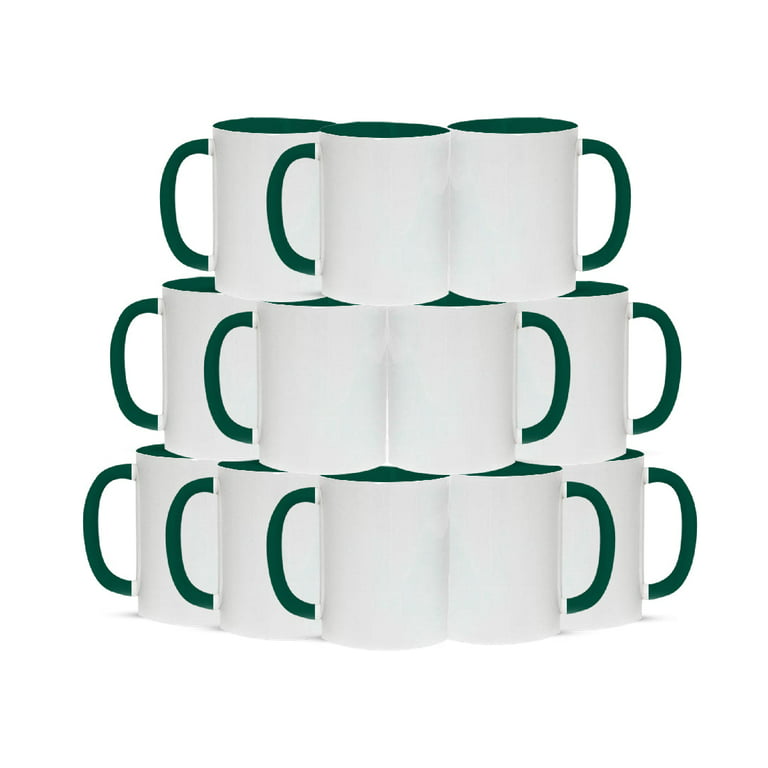 Wholesale Luminous Green Sublimation Mug Ceramic Milk Tea Cup Mug 11oz Glow  In The Dark Coffee Mug In White Coating DHQB4 From Bdesybag, $1.57