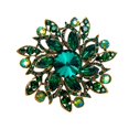 thumbnail image 1 of Broche de flores elegante de cristal Vintage para mujer, broche de boda Sailing  Electrónica, 1 of 5