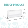 thumbnail image 3 of Regalo Extra Long Swing Down Bed Safety Rail for Kids and Toddlers, Steel Frame, White, 3 of 9