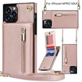 thumbnail image 1 of VONKY Wallet Case for PU Zipper Wallet Smartphone Case with Card Holder & Shoulder Strap TYPE8, 1 of 2