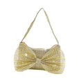 thumbnail image 2 of Bolso de mano de noche perfecl para mujer brillante oro, 2 of 8