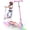 Pink, variant on MIHOVER Electric Scooter for Kids with Adjustable Handlebar and LED Lights, Blue