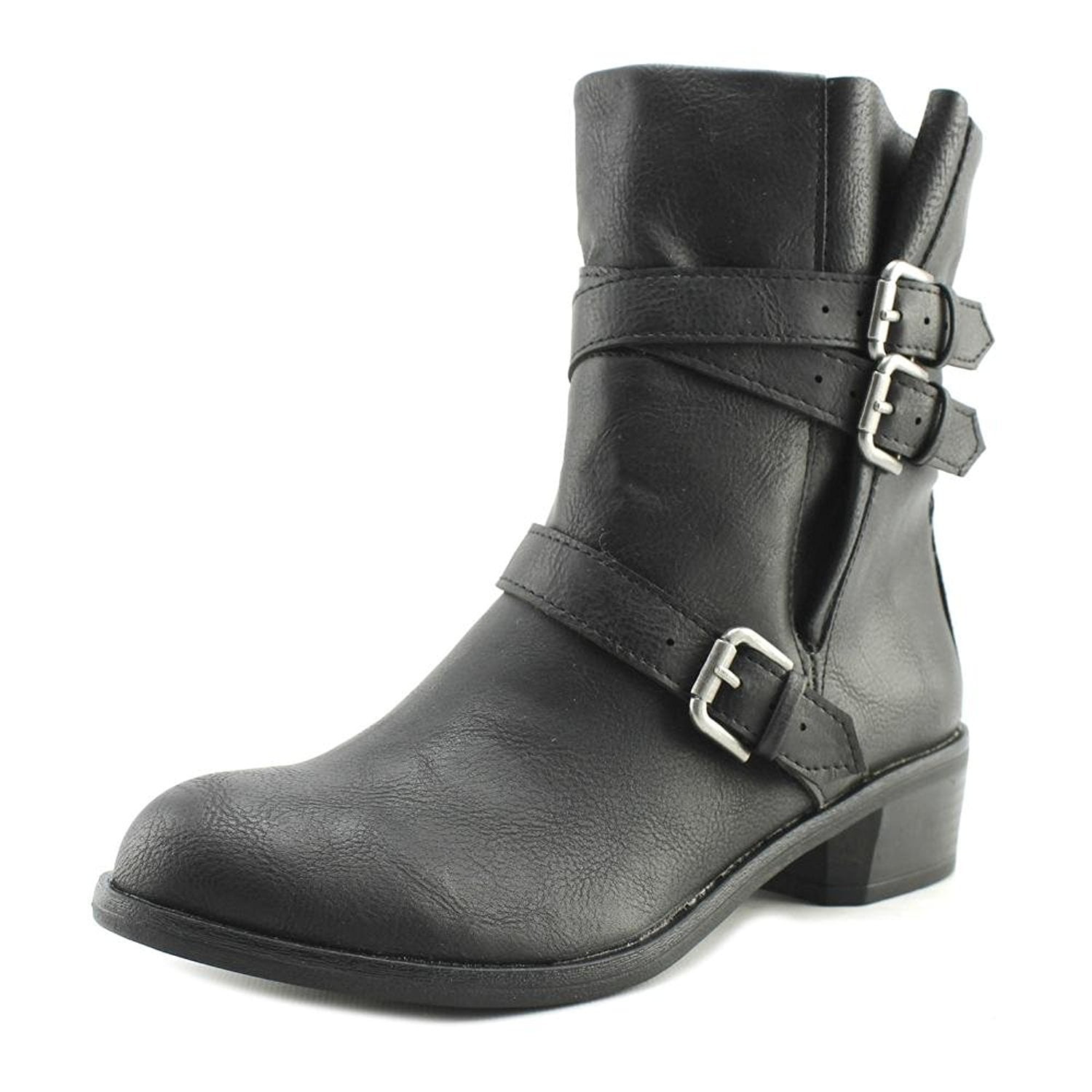 Women's BAXTEN Leather Ankle Motorcycle Boots