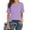 Purple, variant on Womens T Shirts V Neck Short Sleeve Summer Tops Casual Basic Tees 2025 Trendy Plain Casual T Shirts for Women Short Sleeve Tees Women Tech Short Thin T Shirts Women Womens Short Sleeve Shirt Long