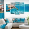 thumbnail image 3 of Design Art Grande Tortue Imbriquée Art Sur Toile, 3 of 3