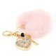 thumbnail image 1 of Llavero Con Forma De Corazón Esponjoso, Bola De Piel, Llavero, Bolso Rosa, Accesorio Decorativo Colgante, 1 of 7