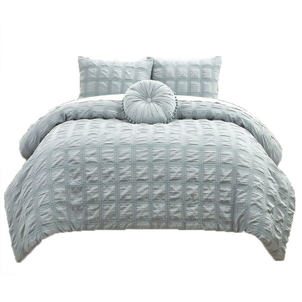Set de Edredón Completo 4 piezas, Suave y Calido, Matrimonial Queen Size, Argent Kyuden Home