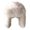 White, variant on Plush Lei Feng Hat Solid Color Women Winter Hat Thermal Faux Fox Fur Beanie Hat with Long Ear Protection