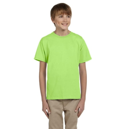 - Fruit Of The Loom Tee Shirt 3931B Youth 5.6 oz Heavy Cotton