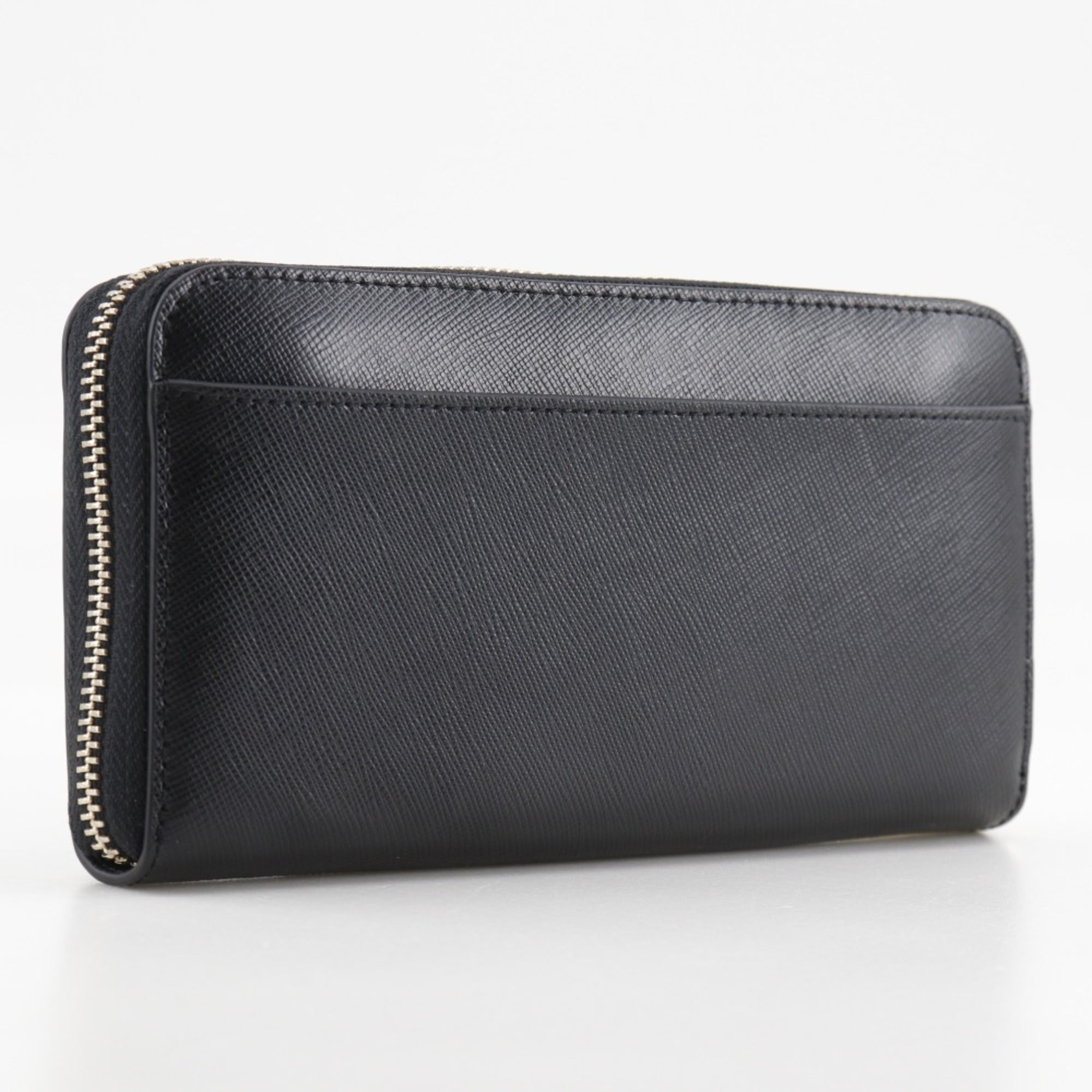 Pre-Owned Kate Spade Spencer Round Long Wallet PWR00281 Leather Black Zip Around... (Good)