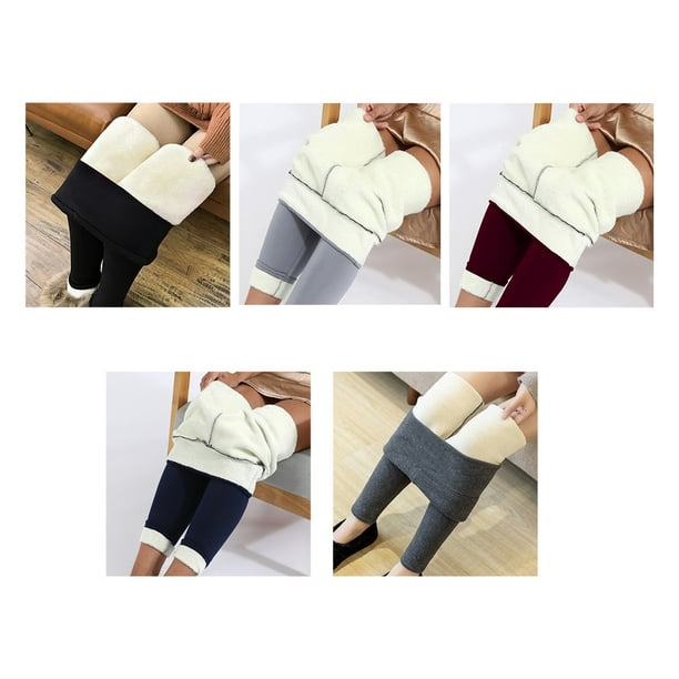 Woman Winter Warm Leggings Thicken Elasticity Color Trousers