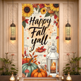 thumbnail image 6 of Autumn Pumpkins Happy Fall Banner Floral Lantern for Thanksgiving Harvest Festival Seasonal Decoration, 6 of 9