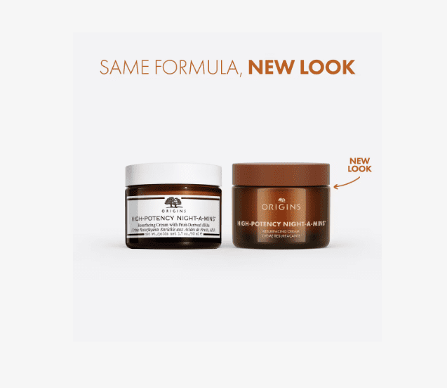 Origins High-Potency Night-A-Mins Oil-Free Resurfacing Gel Cream, Overnight Face Moisturizer, 1.7 oz / 50 mL