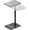 Light Gray, variant on Side Table Sofa Tray for Couch Heavy Metal Base Swivel/Adjustable Height, Sofa Bed Bathroom Study TV Tray C Shaped End Table Food Snack Trays for Eating