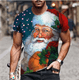 thumbnail image 1 of Camiseta de Navidad para hombre, camiseta de manga corta con estampado de Papá Noel en 3D, camisetas de Navidad, camiseta de Navidad de gran tamaño, ropa para hombre, ropa caliente, 1 of 4