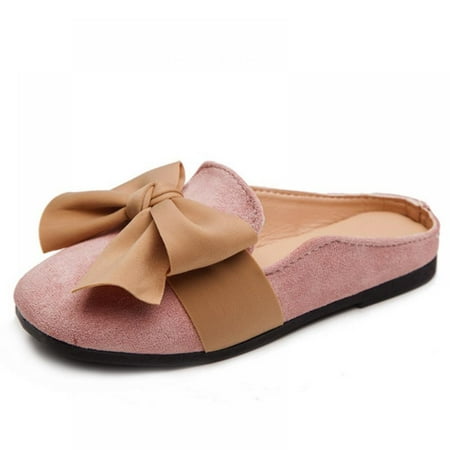 

Girls Princess Flat Shoes Slippers Soft Non-Slip Shoes