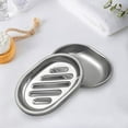 Soap Dish, Double Layers Stainless Steel Soap Holder with Draining Tray, Shower Soap Dishes for