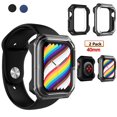 thumbnail image 1 of for Apple Watch Series 7 44mm Case, 2 Piece All Around Protective Case Soft With Built in TPU Screen Protector Ultra-Slim Bumper Scratch Resistant Case Cover -Black, 1 of 8