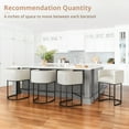 thumbnail image 6 of Dycanpo 27" H Modern Bar Stools Set of 3 with Back and Arms, for Home Kitchen, Antique White, 6 of 10